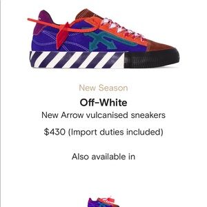 Arrow Low Vulcanized Off-White sneakers